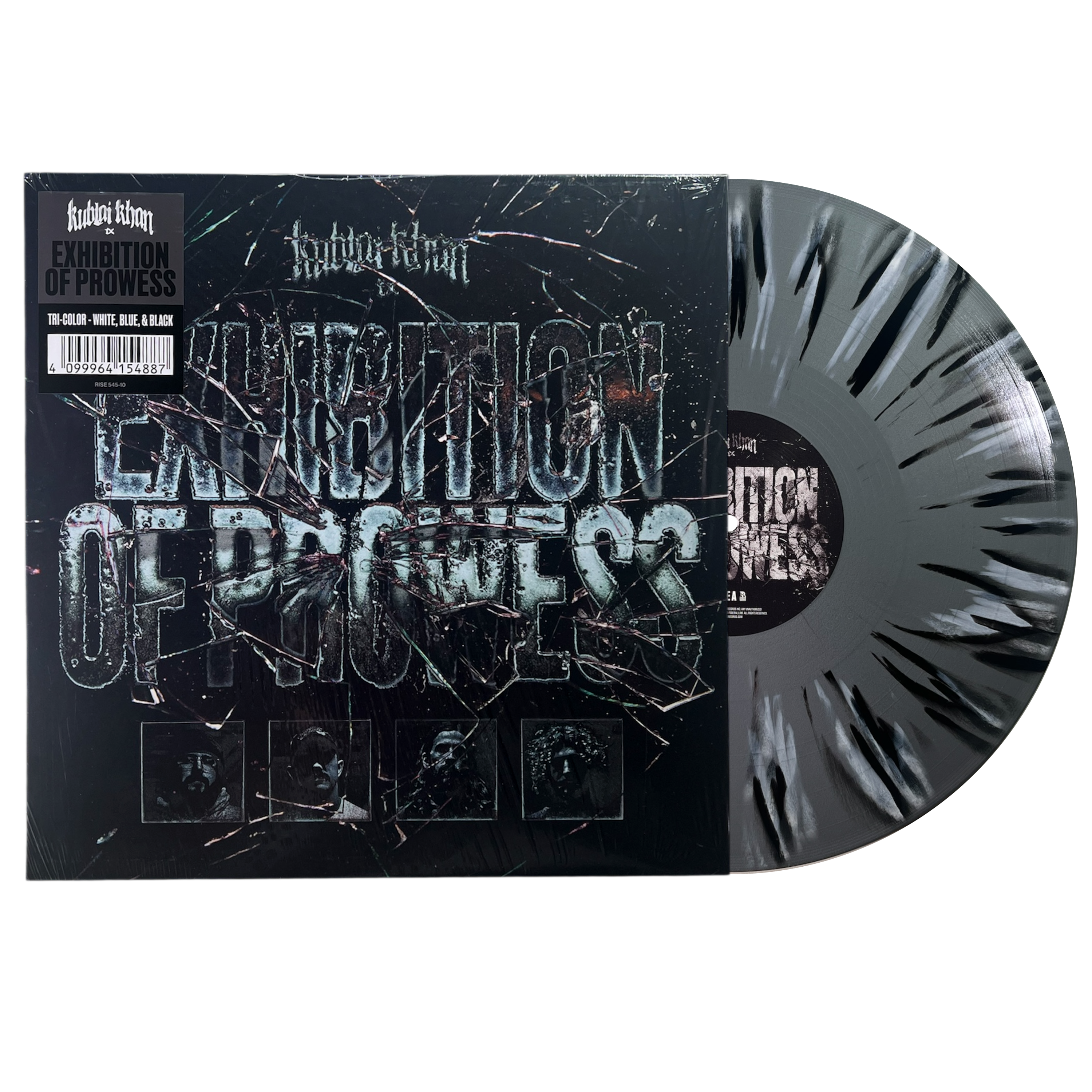 Exhibition of Prowess LP - Silver with Black and White Splatter Vinyl